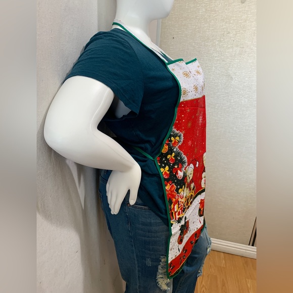 Christmas apron holiday apron mandil de navidad - Picture 8 of 9